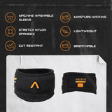 AEGIS Interceptor Neck Guard with D3O® insert, cut-resistant, moisture-wicking, lightweight, and breathable design.