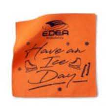 Edea Blade Towel in orange, microfiber, 30x30 cm, absorbent for skates.