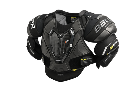 Bauer Supreme M5 Pro Shoulder Pads with elite-level protection and ventilation.