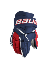 Bauer Supreme MACH Gloves with enhanced protection and flexibility for hockey.