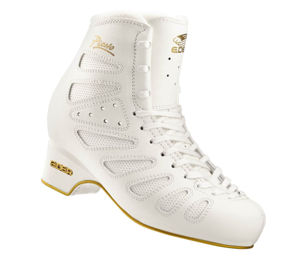 EDEA Piano Figure Ice Skates Boot, white, innovative design for figure skaters.