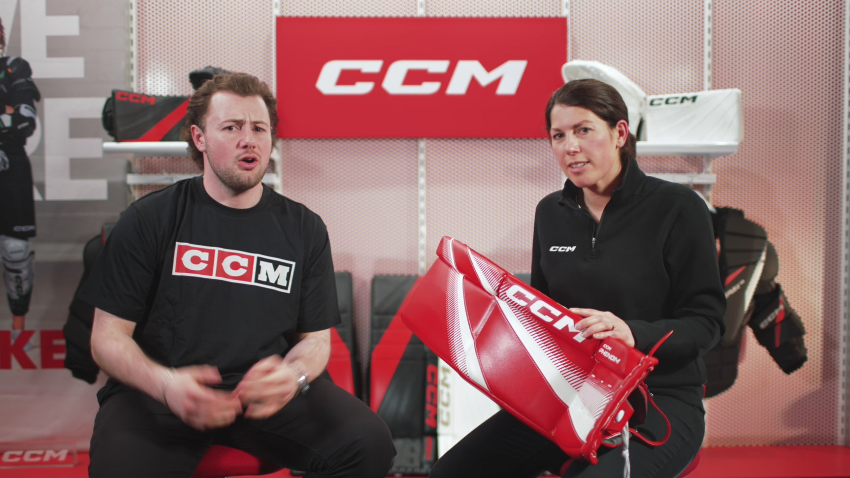 CCM Phenom Goal Pads Junior key points