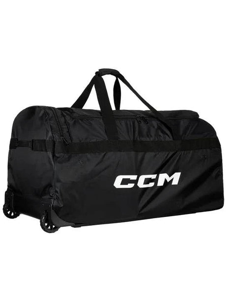 CCM 470 Premium Wheeled Bag with all-terrain wheels and reinforced tarpaulin base.