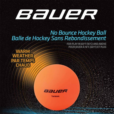 Bauer No Bounce Hockey Balls 4 pack.