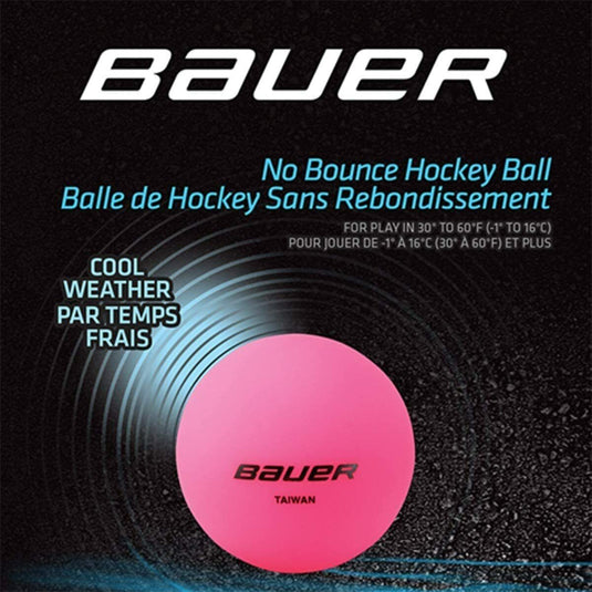 Bauer No Bounce Hockey Balls 4 pack.