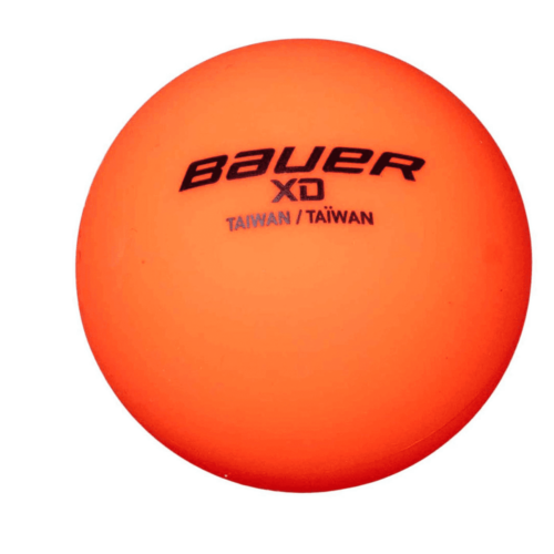 Bauer XD Xtreme Density No Bounce Hockey Balls 4 pack, ideal for all surfaces and climates.