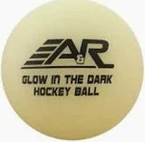 A&R street hockey ball, glow in the dark, ideal for stick handling and shooting practice.