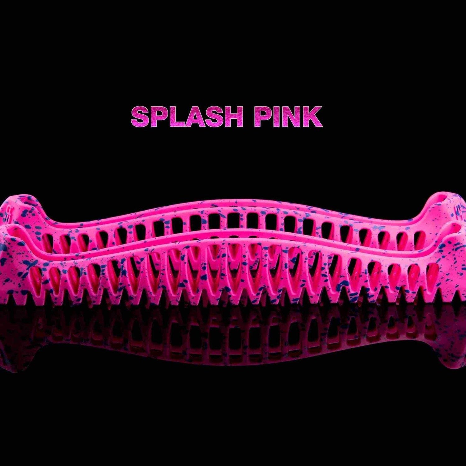 Edea E-Guards Splash Pink skate blade protector on black background.