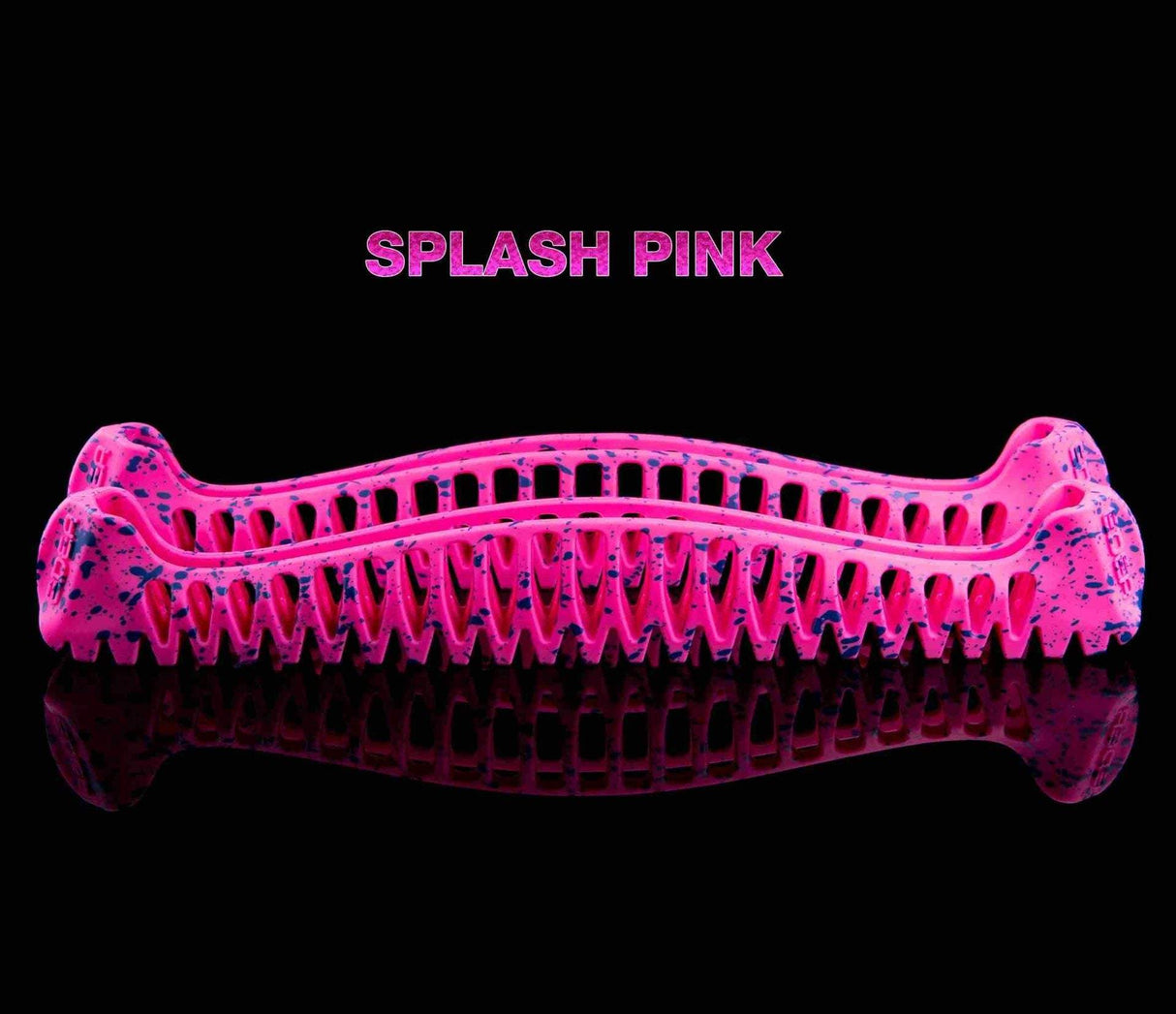 Edea E-Guards Splash Pink skate blade protector on black background.