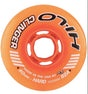 Revision Clinger Outdoor Orange Firm Wheels for asphalt and concrete surfaces, 85A hardness.