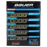 Bauer XTend Youth Starter Kit packaging with adjustable youth hockey gear diagram.