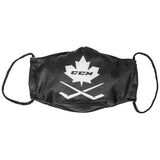 CCM Outprotect Face Mask with dual-layer polyester design and maple leaf logo.