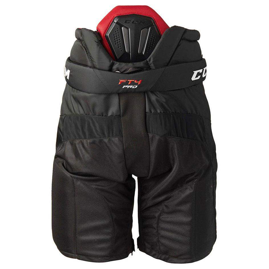CCM Jetspeed FT4 Pro Hockey Pants Senior - lightweight, form-fitting with velcro patches, offering pro-level protection.