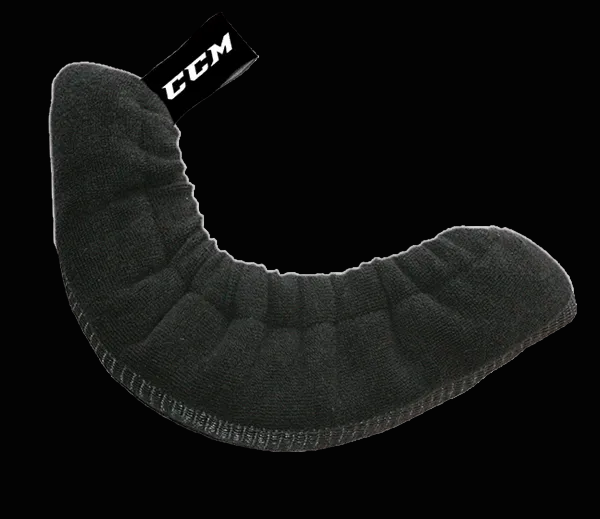 CCM Blade Cover made of cotton terry cloth with elastic band and logo.