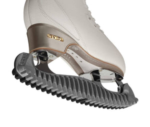 Edea E Guards skate guards with rubberized grip and drainage design.