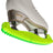 Edea E Guards on white skate showing green rubberized grip and blade protection.