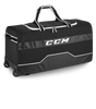 CCM 370 Player Wheeled Bag with all-terrain wheels and large compartments.