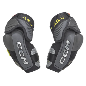 CCM AS-V Elbow Pads with anatomical shield design for optimal protection and mobility.