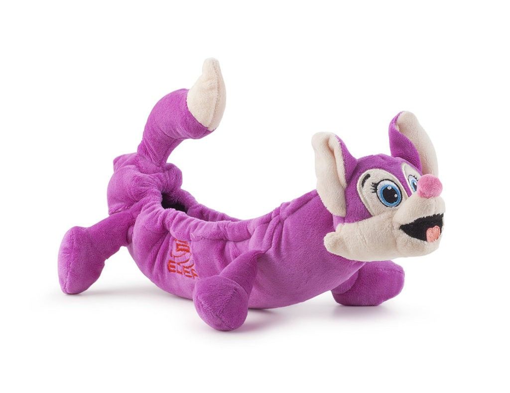 Purple Edea Maxi Blade Buddy plush blade cover with smiling animal design.