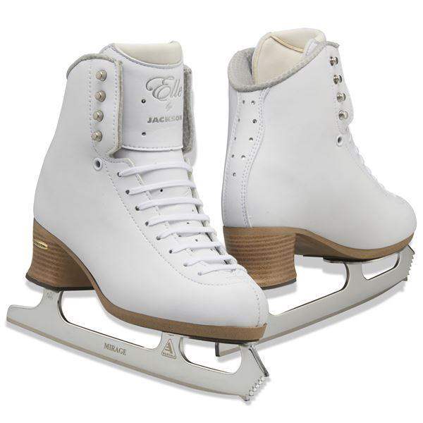 Jackson FS2130 Elle Figure Skates with durable microfiber upper and Swarovski crystals.