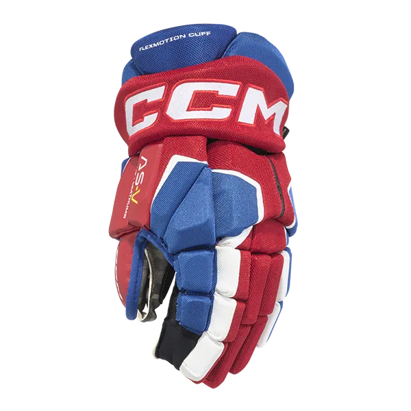 Load image into Gallery viewer, ccm tacks as-v hockey glove 14&quot; / royal/red/white
