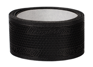 Lizard Skins Grip Tape roll in black for hockey sticks, featuring Dura Soft Polymer and slip resistance.