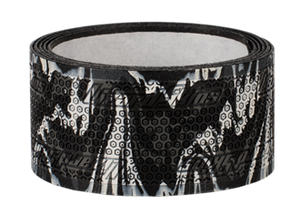 Lizard Skins Grip Tape, 0.5mm thick, black and white pattern, for hockey sticks, slip-resistant.