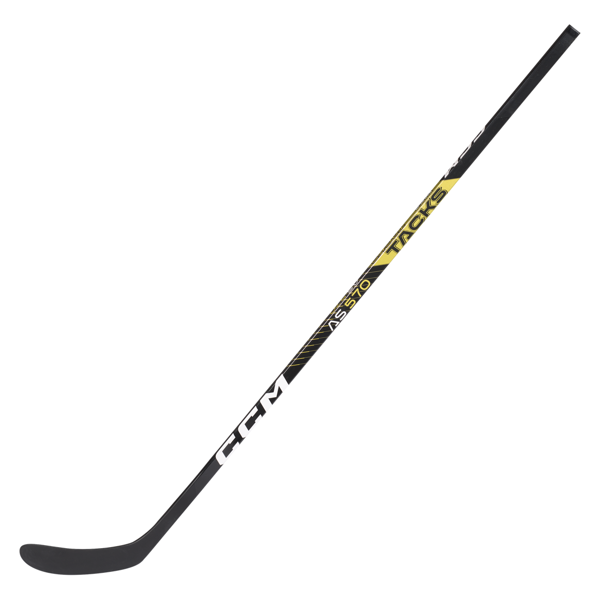 CCM Tacks AS 570 Hockey Stick with mid-kickpoint and Ultra Attackframe blade.