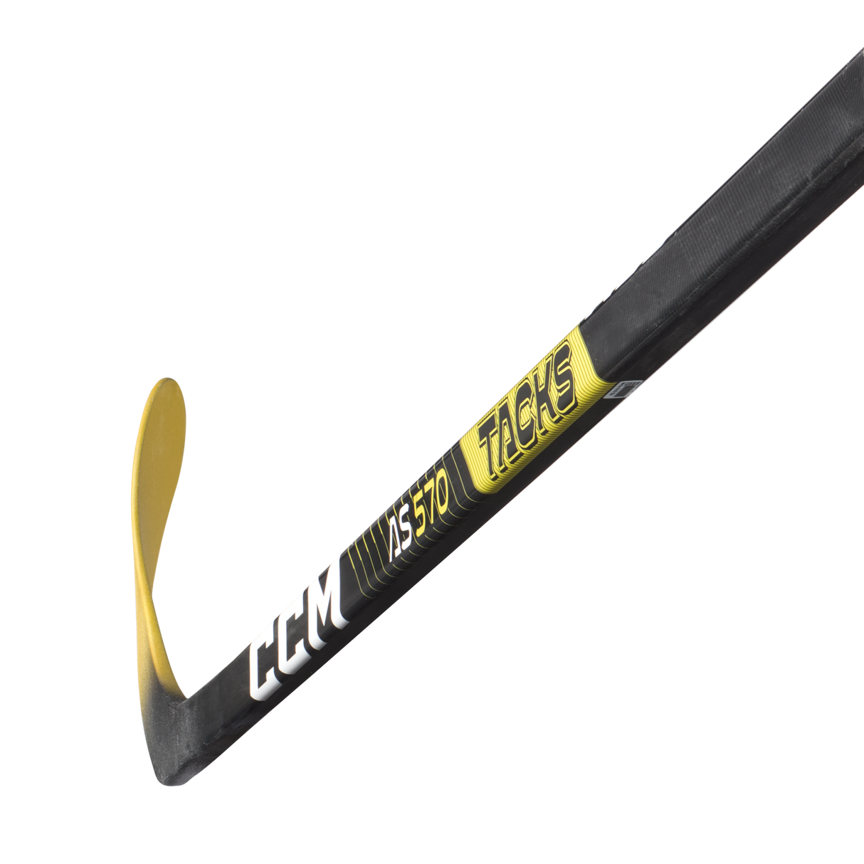 CCM Tacks AS 570 Hockey Stick with mid-kickpoint and Ultra Attackframe blade.