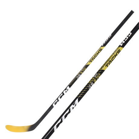 CCM Tacks AS 570 Hockey Stick with mid-kickpoint and Ultra Attackframe blade.