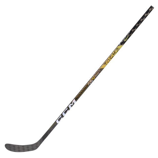 CCM Tacks AS-V Pro Hockey Stick featuring modern mid kickpoint and customizable namebar.