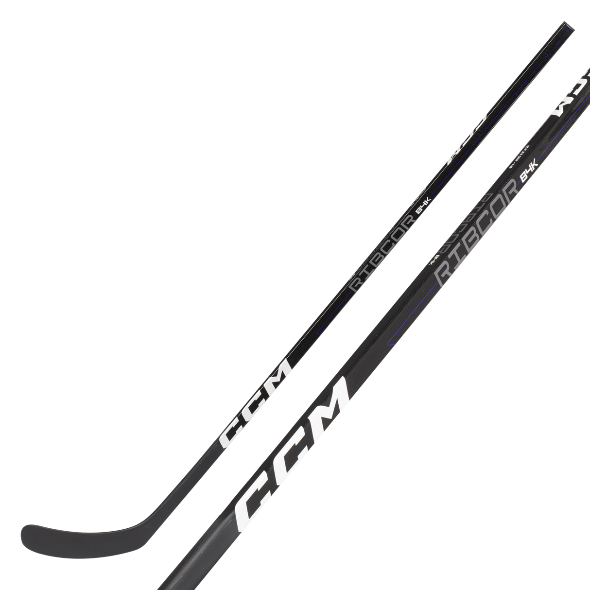 CCM Ribcor 84K Hockey Stick with low kickpoint and composite stiff blade design.