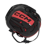 CCM Tacks 70 Helmet Combo with modern shell and built-in flip clip system, suitable for young hockey players aged 7-10.