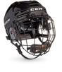 CCM Tacks 910 Helmet Combo with black cage design, offers elite protection and comfort.