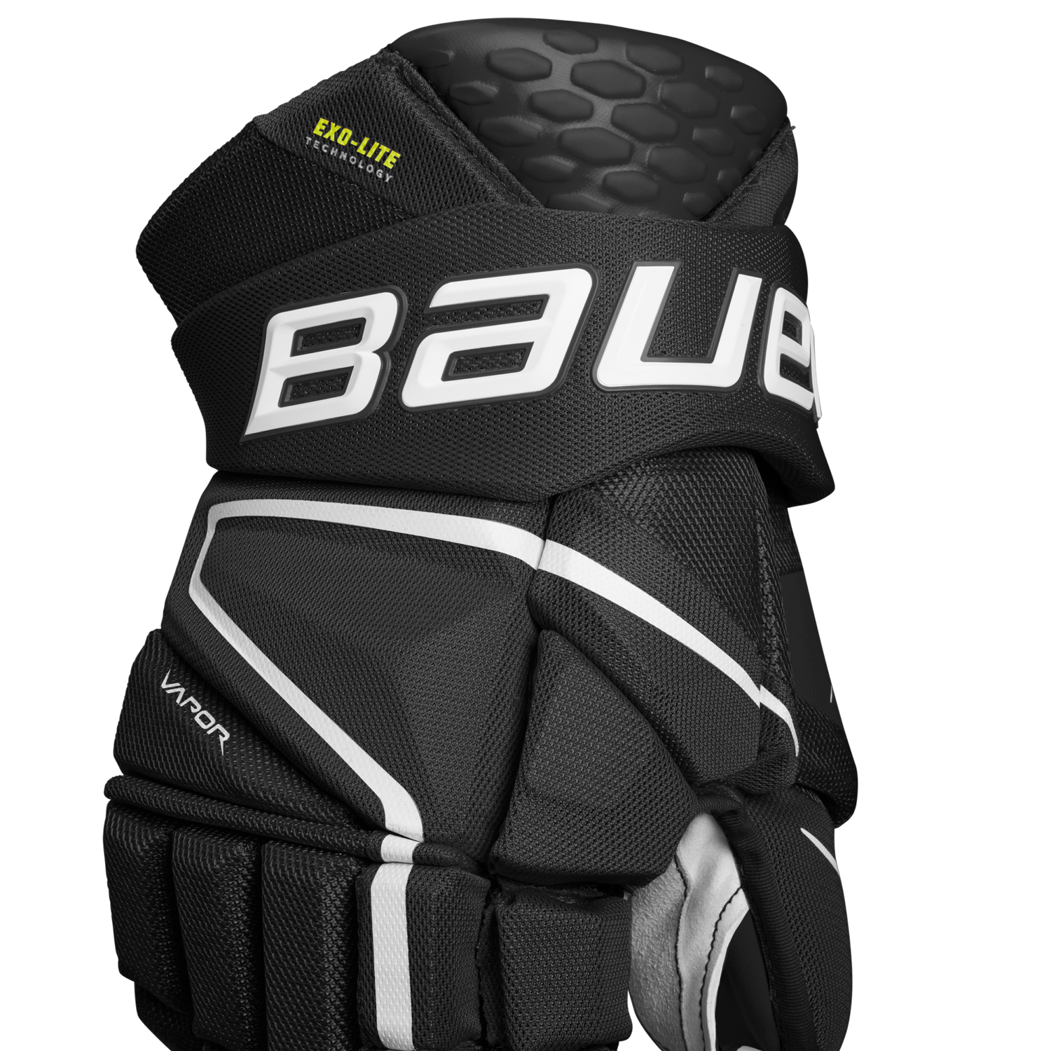 Bauer Vapor Hyperlite Hockey Gloves with lightweight protection and advanced DC Tech foam.