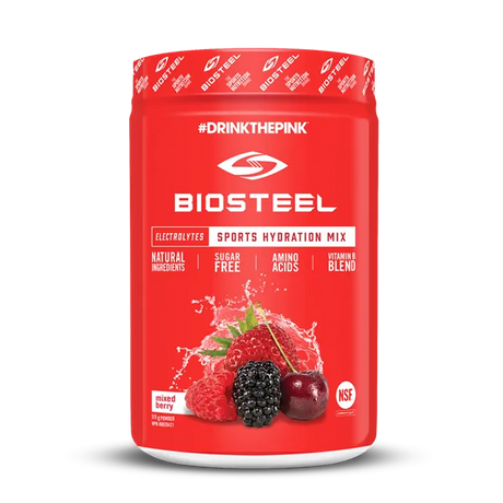 BioSteel Sports Hydration Mix Tub for clean, healthy hydration without sugar or caffeine.