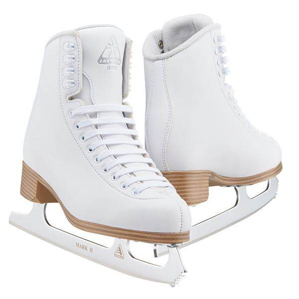 Jackson Classique JC500 Skates with vinyl coated upper and Ultima Mark II blade.