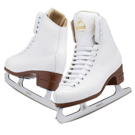 Jackson Excel JS1920 Figure Skates with vinyl coated upper and Ultima Mark II blade.