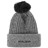 Bauer New Era Team Marl Pom Knit Hat with cuffed design and large pom.