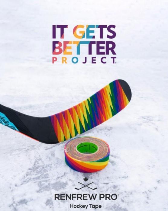 Renfrew Pro Rainbow Cloth Hockey Tape, Tapes and waxes