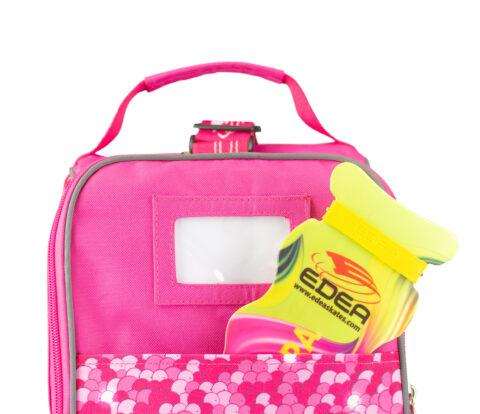 Edea Stella Skate Bag in vibrant pink with crystal star design for skates.