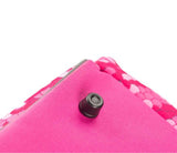 Pink Edea Stella Skate Bag with drain plug and crystal star design.