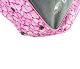 Pink heart-patterned Edea Sweet Skate Bag with durable construction and adjustable strap.