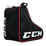 CCM Skate Bag with heavy-duty zip, durable lightweight material, shoulder strap, carry handle, and double-stitched design.