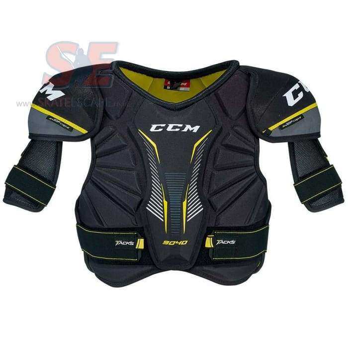 CCM Tacks 9040 Shoulder Pads with adjustable bicep protection and anatomical design.