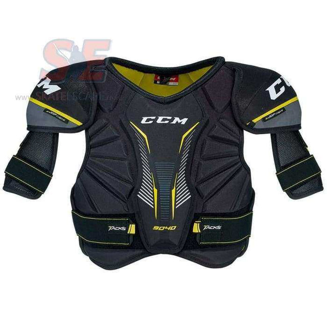 CCM Tacks 9040 Shoulder Pads with adjustable bicep protection and anatomical design.