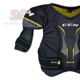 CCM Tacks 9040 shoulder pads offering lightweight protection with JDP caps and customizable fit.