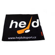 Hejduk Visor Cleaning Cloth with logo and website.