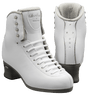 Jackson Debut FS2450 White figure skates with firm support, Swarovski crystals, and non-slip sole.