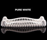 Edea E Guards in pure white, innovative skate guards with superior drainage and easy fit for freestyle and dance blades.